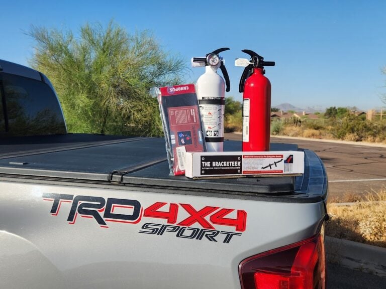 How to Mount a Fire Extinguisher on a Toyota Tacoma