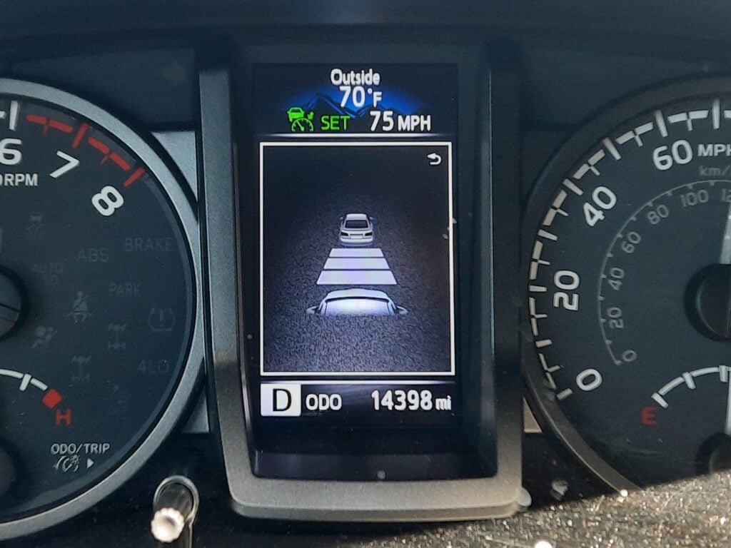 adaptive cruise control when car enters view