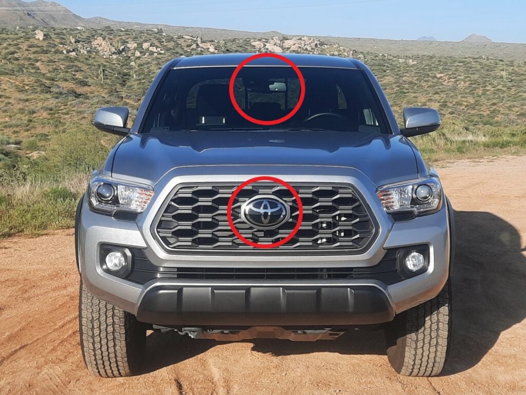 toyota tacoma adaptive cruise control sensor locations