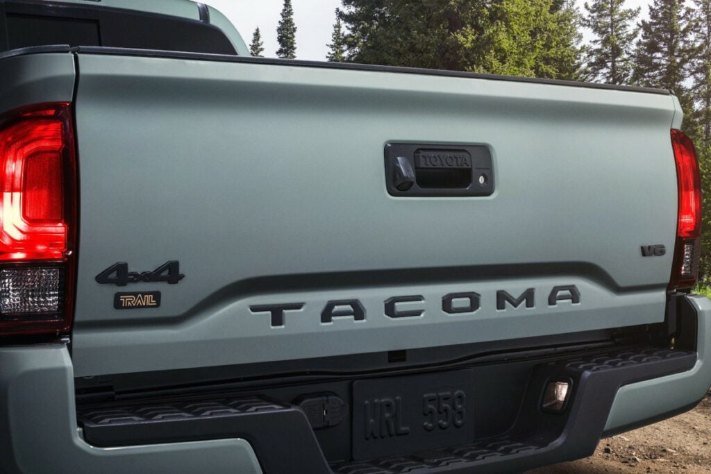 toyota tacoma in lunar rock color