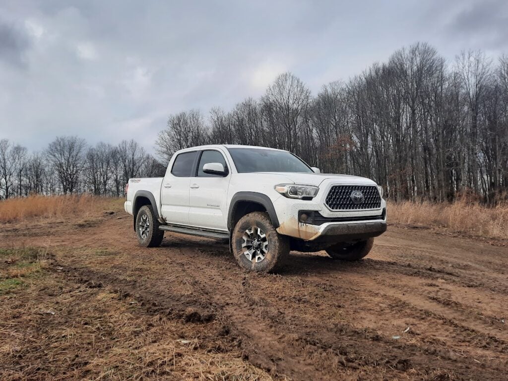 toyota tacoma trd off road in mud