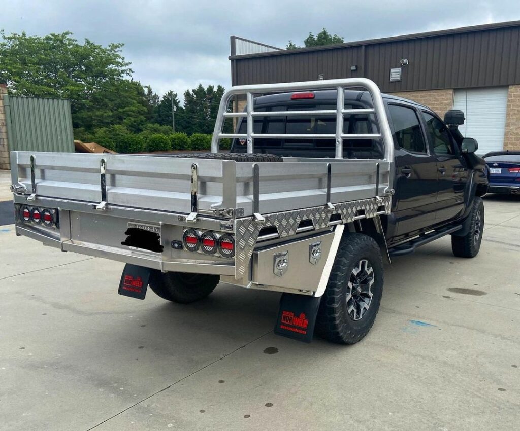 tacoma flatbed with walls
