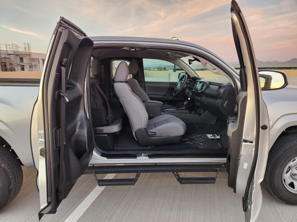 Toyota Tacoma Access Cab interior view
